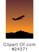 Airplane Clipart #24371 by Eugene