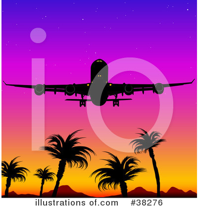 Royalty-Free (RF) Airplane Clipart Illustration by dero - Stock Sample #38276