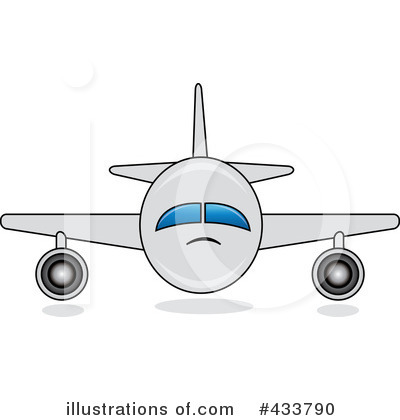 Royalty-Free (RF) Airplane Clipart Illustration by Pams Clipart - Stock Sample #433790