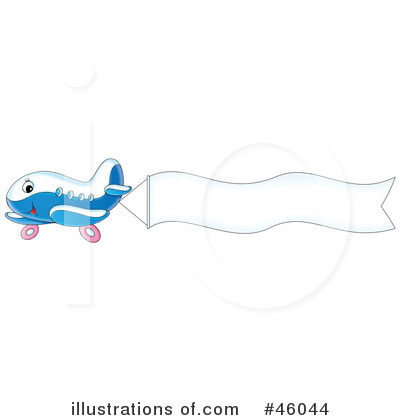 Royalty-Free (RF) Airplane Clipart Illustration by Alex Bannykh - Stock Sample #46044