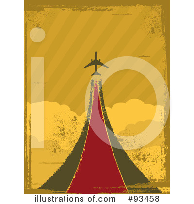 Royalty-Free (RF) Airplane Clipart Illustration by elaineitalia - Stock Sample #93458