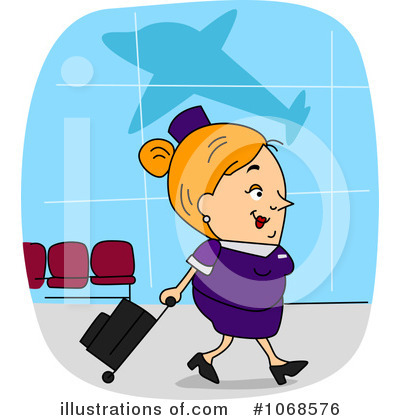Flight Attendant Clipart #1068576 by BNP Design Studio