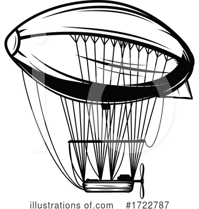 Royalty-Free (RF) Airship Clipart Illustration by Vector Tradition SM - Stock Sample #1722787