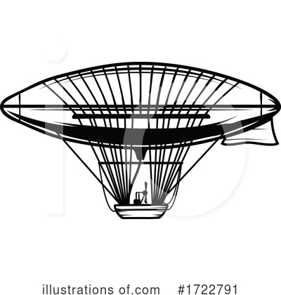 Royalty-Free (RF) Airship Clipart Illustration by Vector Tradition SM - Stock Sample #1722791