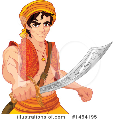 Royalty-Free (RF) Aladdin Clipart Illustration by Pushkin - Stock Sample #1464195