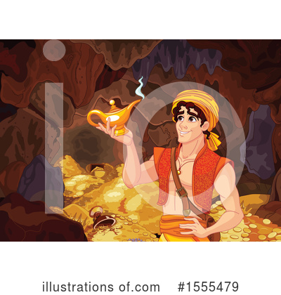 Royalty-Free (RF) Aladdin Clipart Illustration by Pushkin - Stock Sample #1555479