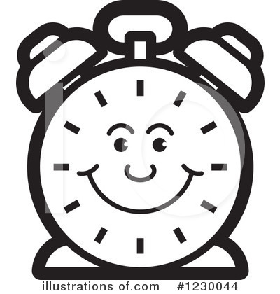 Royalty-Free (RF) Alarm Clock Clipart Illustration by Lal Perera - Stock Sample #1230044