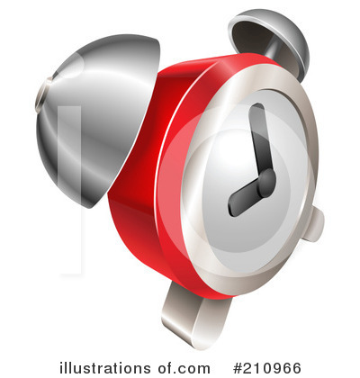 Royalty-Free (RF) Alarm Clock Clipart Illustration by AtStockIllustration - Stock Sample #210966