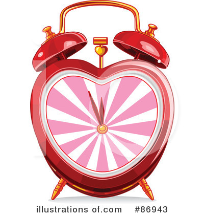 Royalty-Free (RF) Alarm Clock Clipart Illustration by Pushkin - Stock Sample #86943
