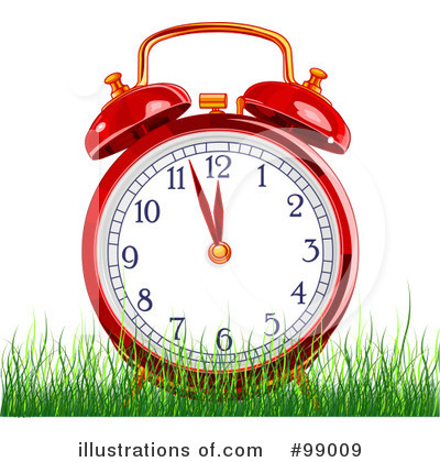 Royalty-Free (RF) Alarm Clock Clipart Illustration by Pushkin - Stock Sample #99009