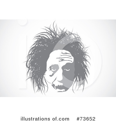 Royalty-Free (RF) Albert Einstein Clipart Illustration by BestVector - Stock Sample #73652