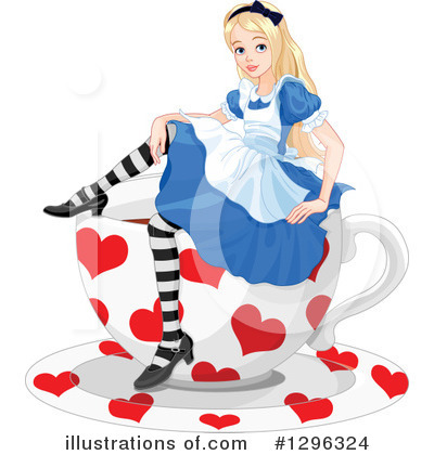 Royalty-Free (RF) Alice Clipart Illustration by Pushkin - Stock Sample #1296324