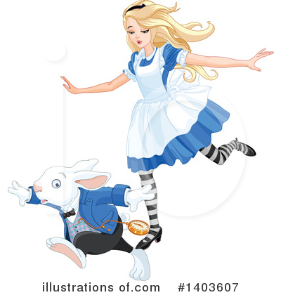 Alice In Wonderland Clipart #1403607 by Pushkin
