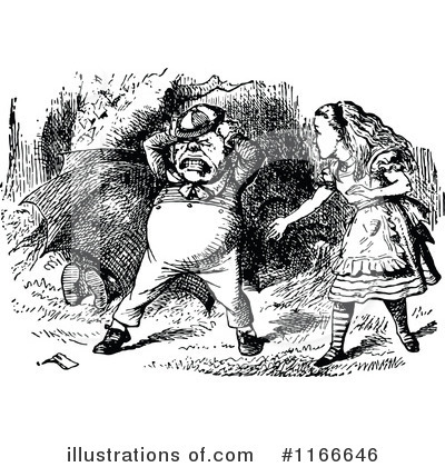 Royalty-Free (RF) Alice In Wonderland Clipart Illustration by Prawny Vintage - Stock Sample #1166646