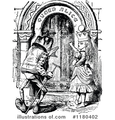 Royalty-Free (RF) Alice In Wonderland Clipart Illustration by Prawny Vintage - Stock Sample #1180402