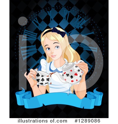 Royalty-Free (RF) Alice In Wonderland Clipart Illustration by Pushkin - Stock Sample #1289086