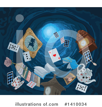Royalty-Free (RF) Alice In Wonderland Clipart Illustration by Pushkin - Stock Sample #1410034
