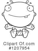 Alien Baby Clipart #1207954 by Cory Thoman