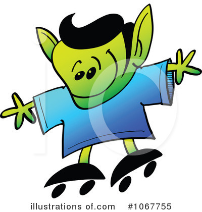 Royalty-Free (RF) Alien Clipart Illustration by Zooco - Stock Sample #1067755