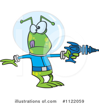 Royalty-Free (RF) Alien Clipart Illustration by toonaday - Stock Sample #1122059