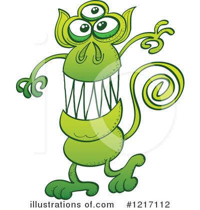 Royalty-Free (RF) Alien Clipart Illustration by Zooco - Stock Sample #1217112