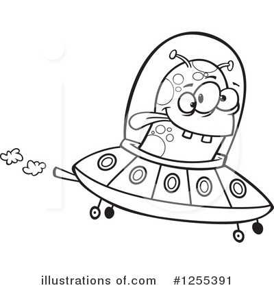 Royalty-Free (RF) Alien Clipart Illustration by toonaday - Stock Sample #1255391