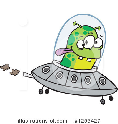 Royalty-Free (RF) Alien Clipart Illustration by toonaday - Stock Sample #1255427