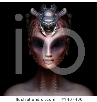 Royalty-Free (RF) Alien Clipart Illustration by Leo Blanchette - Stock Sample #1407466