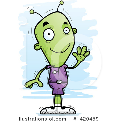 Royalty-Free (RF) Alien Clipart Illustration by Cory Thoman - Stock Sample #1420459