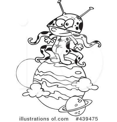 Royalty-Free (RF) Alien Clipart Illustration by toonaday - Stock Sample #439475