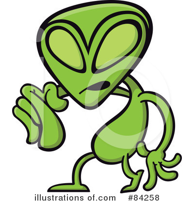 Royalty-Free (RF) Alien Clipart Illustration by Zooco - Stock Sample #84258