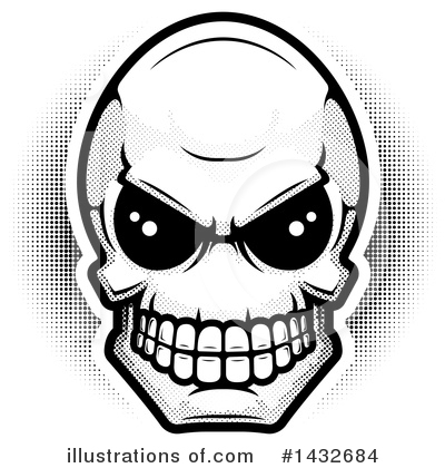 Skull Clipart #1432684 by Cory Thoman