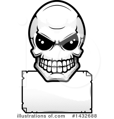 Royalty-Free (RF) Alien Skull Clipart Illustration by Cory Thoman - Stock Sample #1432688