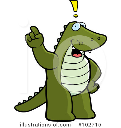 Royalty-Free (RF) Alligator Clipart Illustration by Cory Thoman - Stock Sample #102715