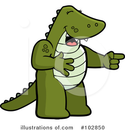 Royalty-Free (RF) Alligator Clipart Illustration by Cory Thoman - Stock Sample #102850