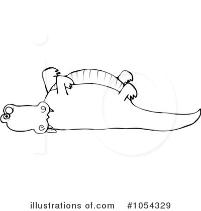 Royalty-Free (RF) Alligator Clipart Illustration by djart - Stock Sample #1054329