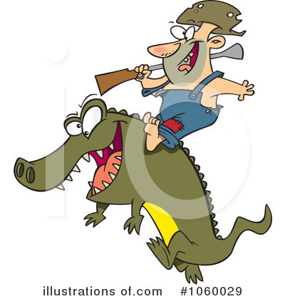 Alligator Clipart #1060029 by toonaday