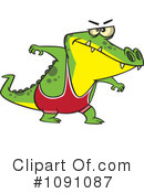 Alligator Clipart #1091087 by toonaday