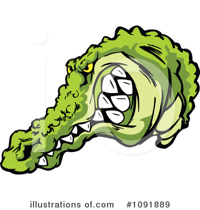 Royalty-Free (RF) Alligator Clipart Illustration by Chromaco - Stock Sample #1091889