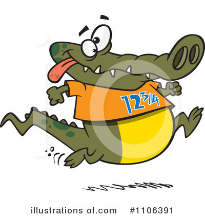 Alligator Clipart #1106391 by toonaday