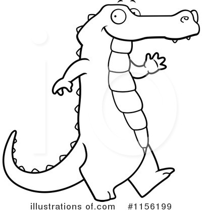 Royalty-Free (RF) Alligator Clipart Illustration by Cory Thoman - Stock Sample #1156199