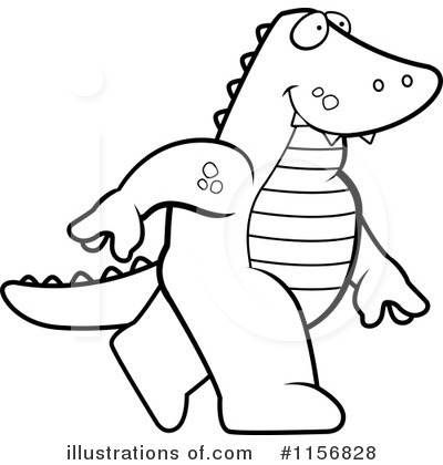 Alligator Clipart #1156828 by Cory Thoman