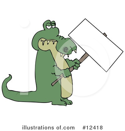 Alligator Clipart #12418 by djart