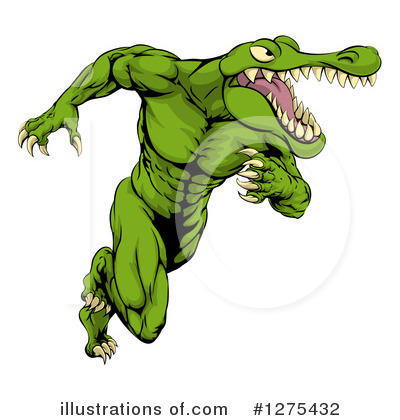 Royalty-Free (RF) Alligator Clipart Illustration by AtStockIllustration - Stock Sample #1275432