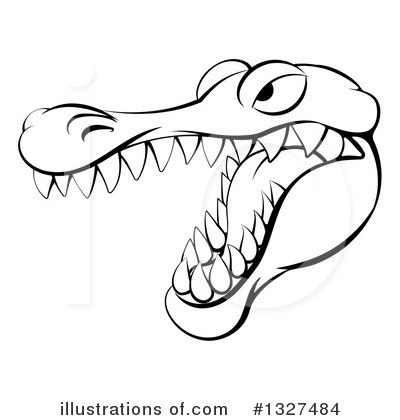 Crocodile Clipart #1327484 by AtStockIllustration
