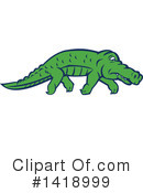 Alligator Clipart #1418999 by patrimonio