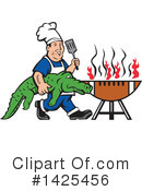 Alligator Clipart #1425456 by patrimonio