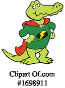 Alligator Clipart #1698911 by Johnny Sajem