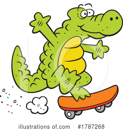 Crocodile Clipart #1787268 by Johnny Sajem