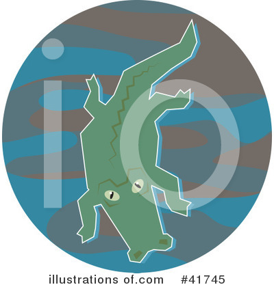 Royalty-Free (RF) Alligator Clipart Illustration by Prawny - Stock Sample #41745